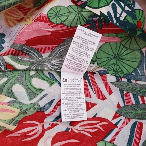 Boden 100% Cotton Heather Palm Leaf Paradise Tropical Jungle Blouse/Top - Picture 11 of 11